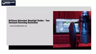 Brilliance Unleashed Moonlight Studios - Your Cincinnati Recording Destination