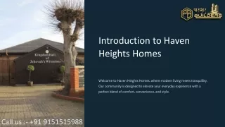 Haven Heights Homes: Elevating Your Everyday