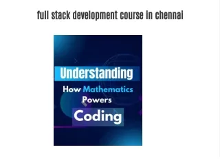 full stack development course in chennai