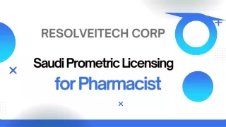 Saudi Prometric Licensing for Pharmacist