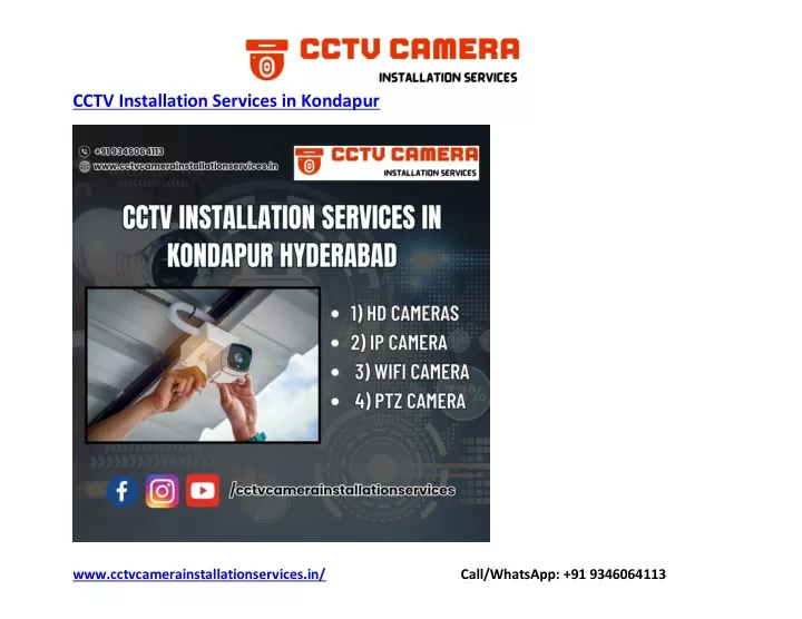 cctv installation services in kondapur