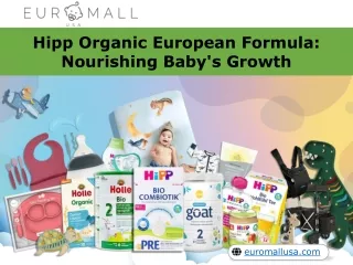 Hipp Organic European Formula - Nourishing Baby's Growth