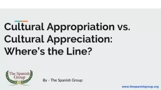 Cultural Appropriation vs. Cultural Appreciation: Where’s the Line?