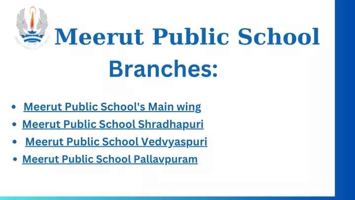 meerut public school branches