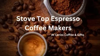 Stove Top Espresso Coffee Makers | Moka Pots