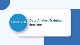 Data Analyst Course in Bangalore - Spoclearn