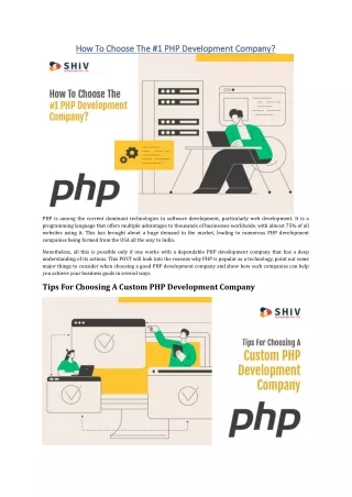 How to Choose the Right PHP Development Company-Detailed PDF Guide
