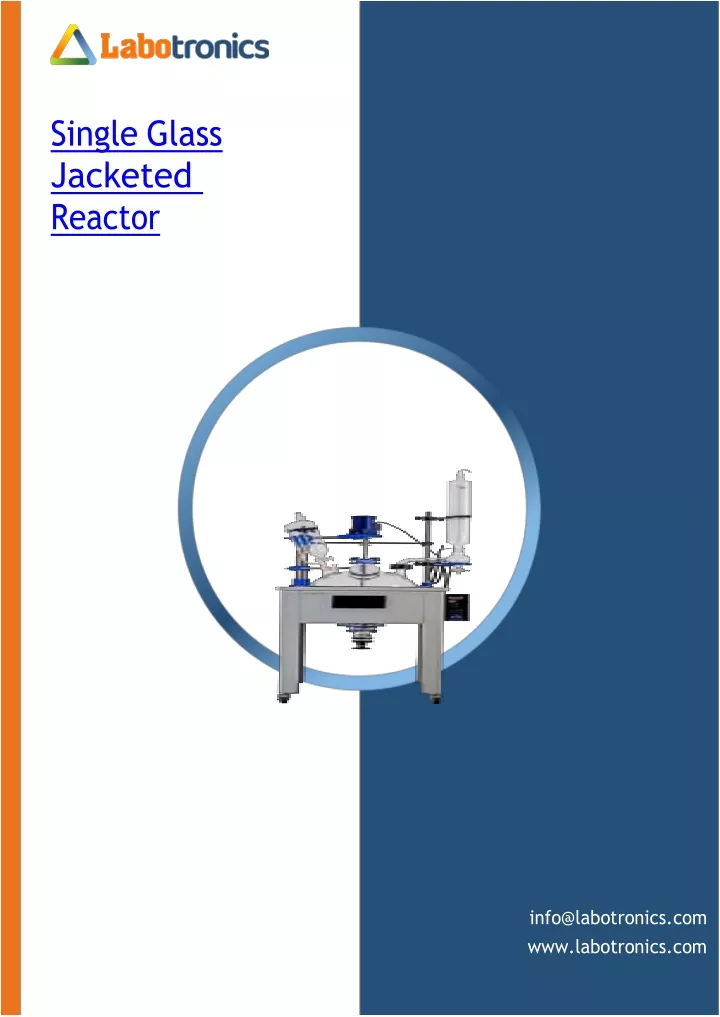 single glass jacketed reactor