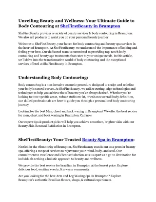 unveiling beauty and wellness your ultimate guide