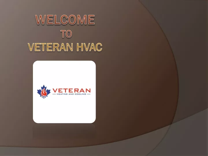 welcome to veteran hvac