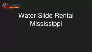 Water Slide Rental Mississippi