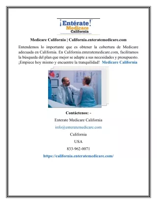 Medicare California | California.enteratemedicare.com