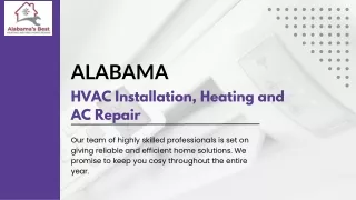 Best HVAC Installation, Heating and AC Repair in Alabama