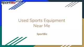 Used Sports Equipment Near Me-SportBiz