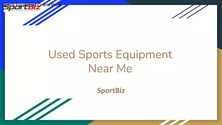 used sports equipment near me