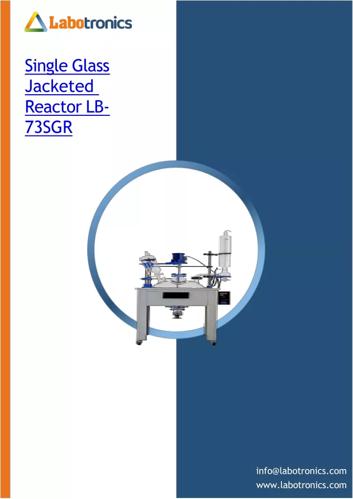 single glass jacketed reactor lb 73sgr