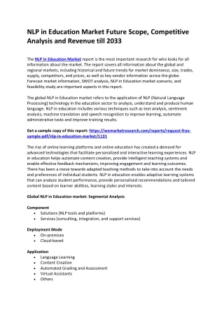 nlp in education market future scope competitive