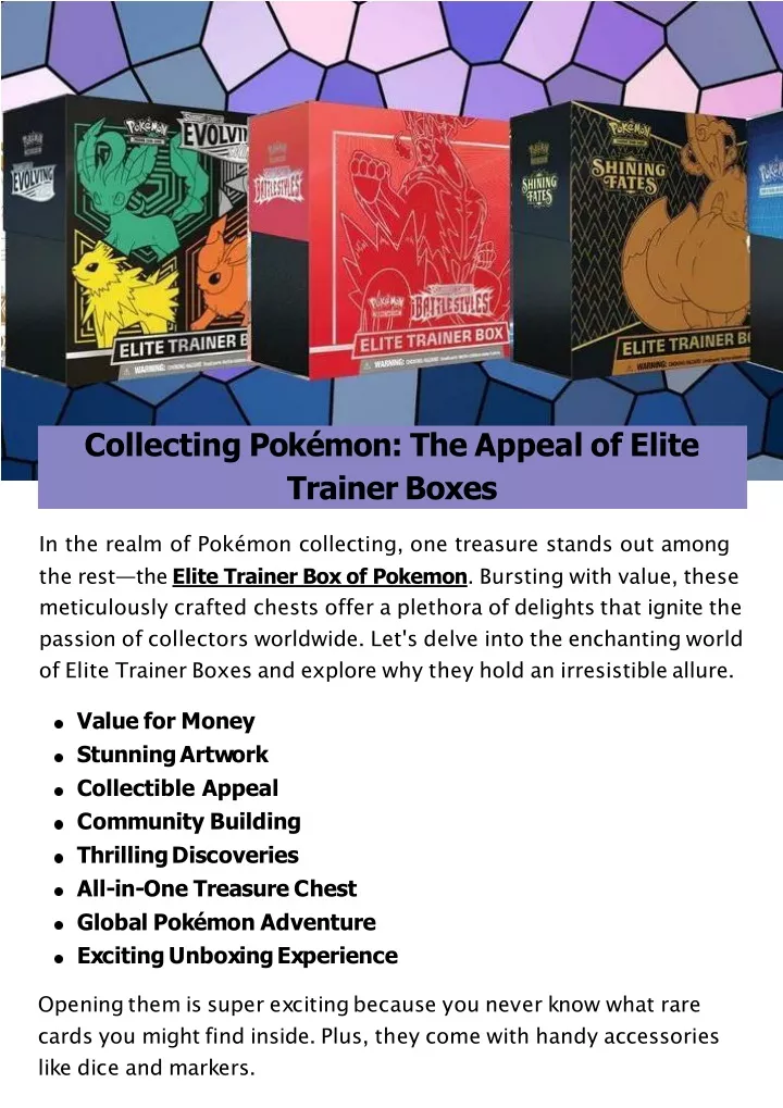 collecting pok mon the appeal of elite trainer