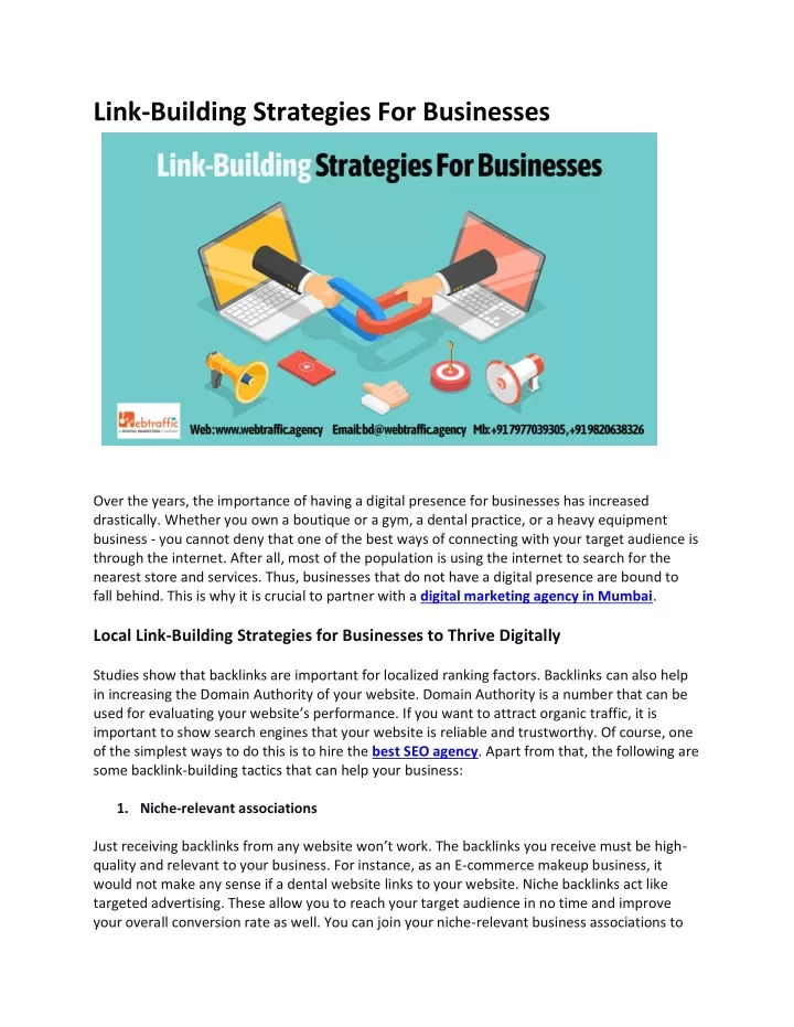link building strategies for businesses
