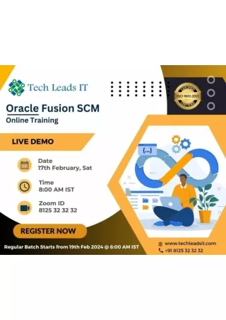 Oracle Fusion SCM Online Training Course