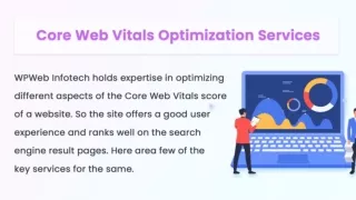 core web vitals optimization expertise