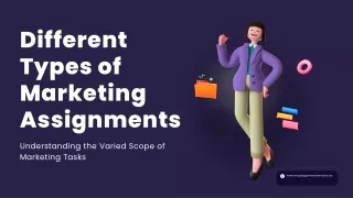 Different Types of Marketing Assignments