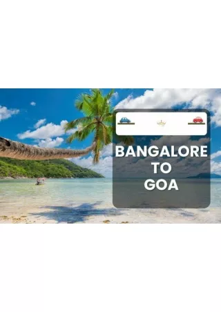 Bangalore to Goa Cab