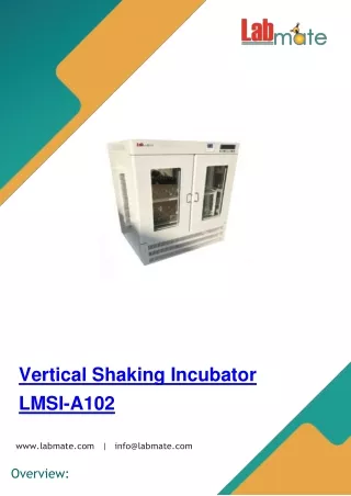vertical shaking incubator lmsi a102