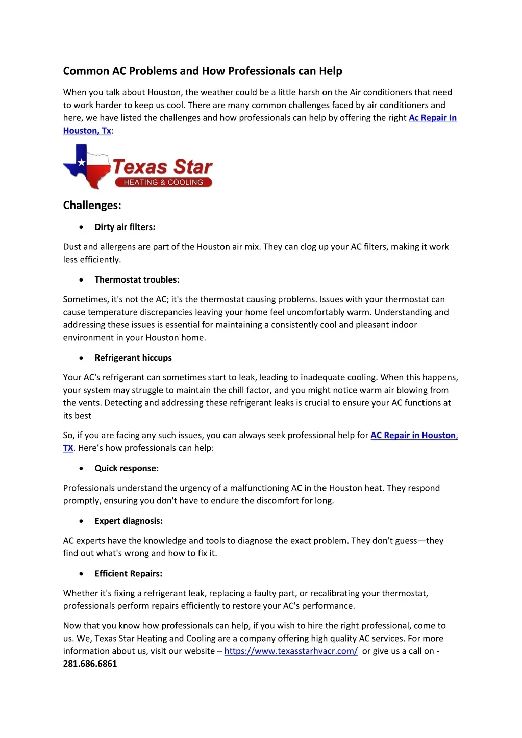 PPT - Common AC Problems and How Professionals can Help PowerPoint ...