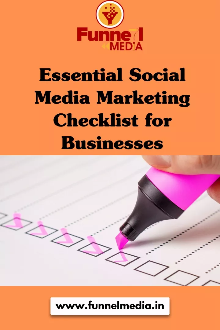essential social media marketing checklist
