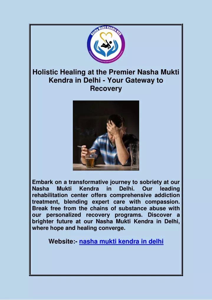 holistic healing at the premier nasha mukti