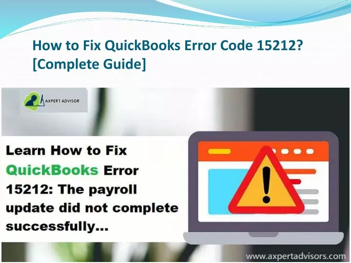 how to fix quickbooks error code 15212 complete