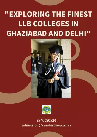 exploringthefinest llbcollegesin ghaziabadanddelhi