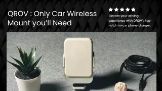 Qrov phone charging car mount