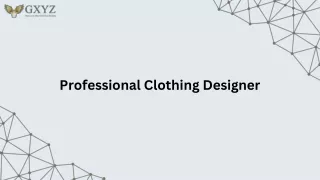 Professional Clothing Designer