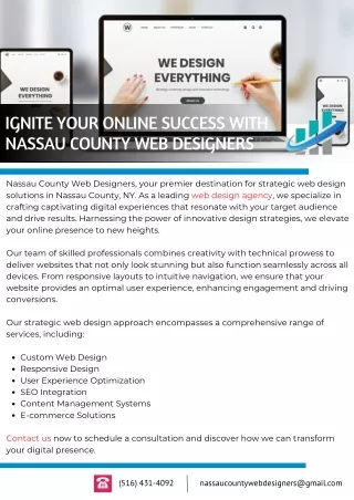 Ignite Your Online Success with Nassau County Web Designers