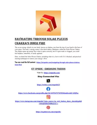 navigating through solar plexus navigating