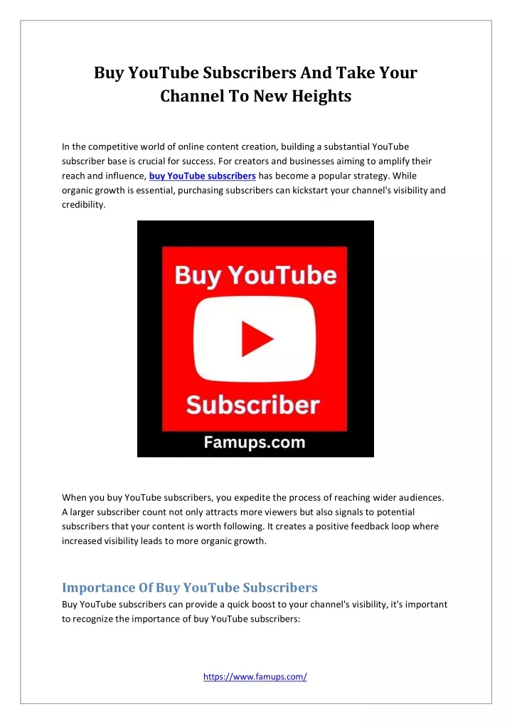 buy youtube subscribers and take your channel