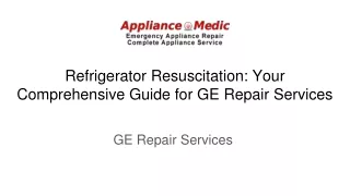 Refrigerator Resuscitation: Your Comprehensive Guide for GE Repair Services