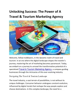 Transform Travel Business with our Travel & Tourism Marketing Agency