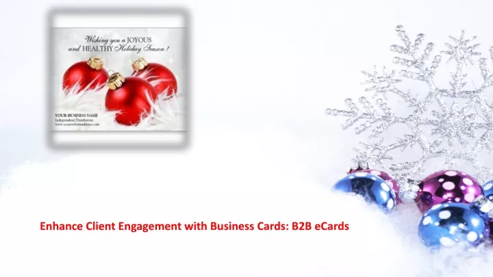 enhance client engagement with business cards b2b ecards