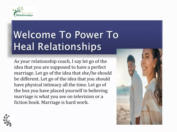welcome to power to heal relationships