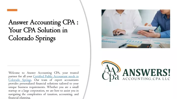 answer accounting cpa your cpa solution in colorado springs