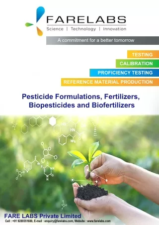 Fuels and BioFuels Testing Laboratory -  FARE LABS Pvt. Ltd.