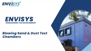 Sand and Dust Test Chamber Envisys Technologies