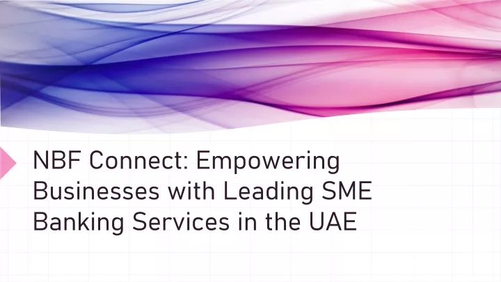 nbf connect empowering businesses with leading sme banking services in the uae