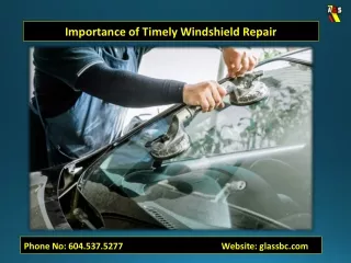 Importance of Timely Windshield Repair