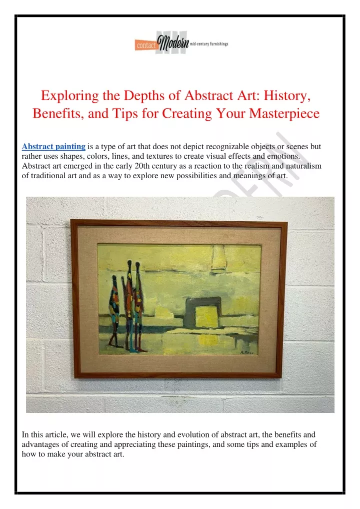 exploring the depths of abstract art history