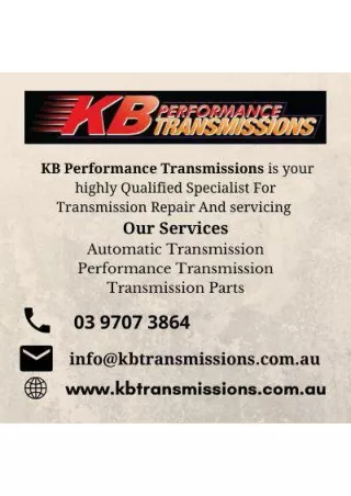 Services by KB Transmission Specialist