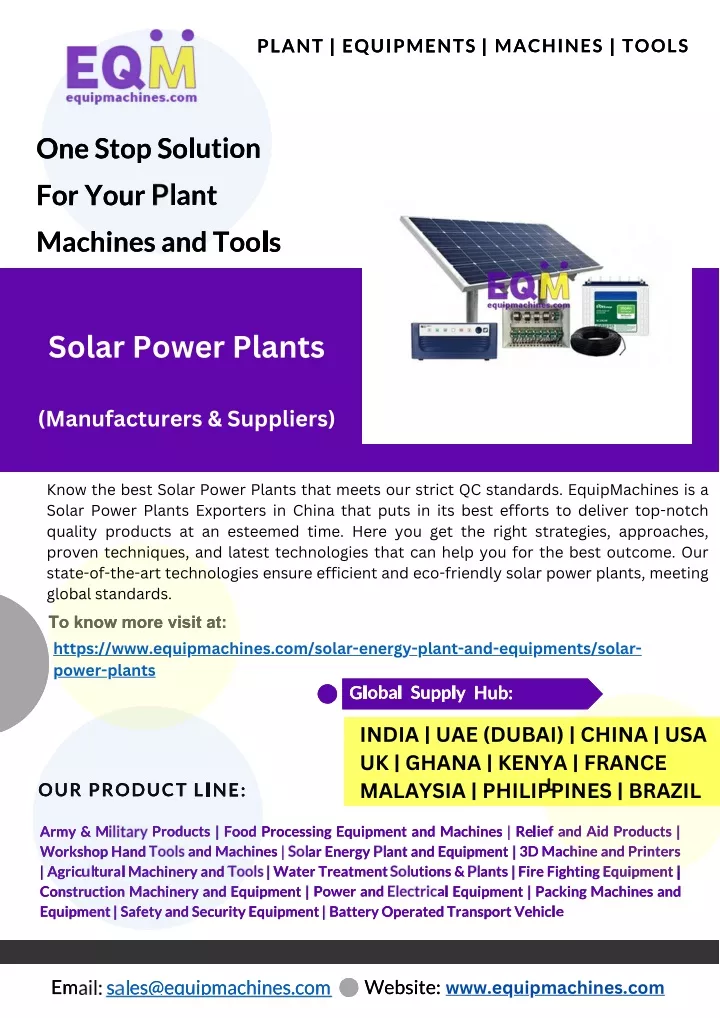 solar power plants